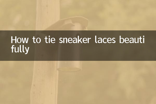 Wie man Sneaker-Schnürsenkel schön bindet