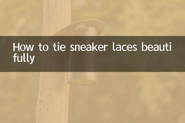 Wie man Sneaker-Schnürsenkel schön bindet
