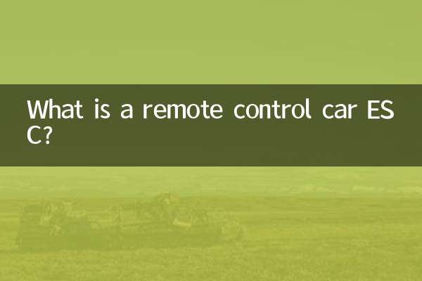 ¿Qué es un ESC para coche con mando a distancia?