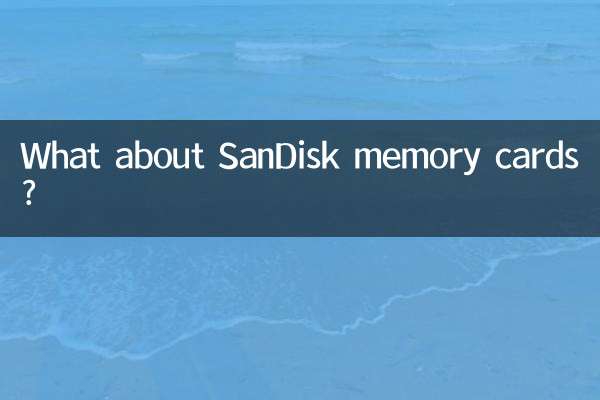 सैनडिस्क मेमोरी कार्ड के बारे में क्या?