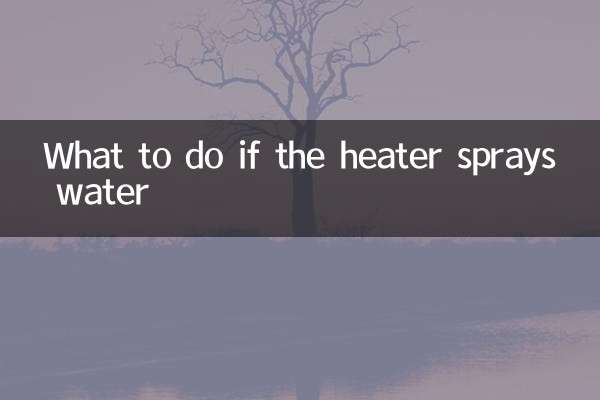 暖气喷水怎么办