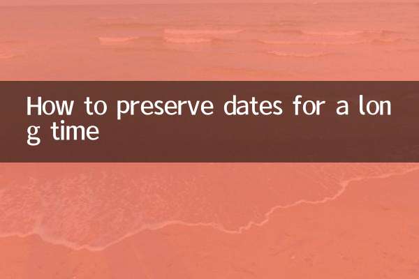 So bewahren Sie Datteln lange auf