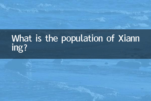 What is the population of Xianning?