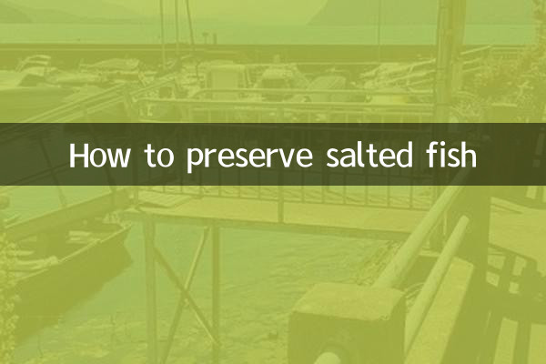 كيفية حفظ السمك المملح