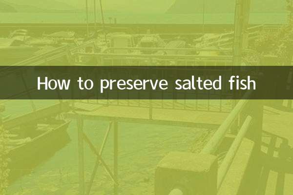 كيفية حفظ السمك المملح