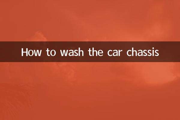 Cómo lavar el chasis del coche.