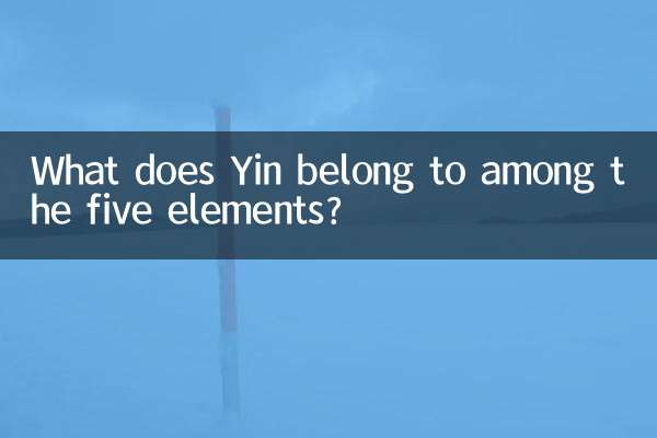 यिन पांच तत्वों में से किससे संबंधित है?