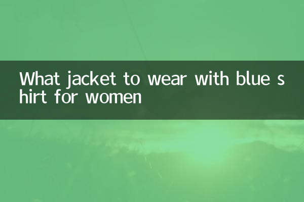 Welche Jacke trägt man zum blauen Hemd für Damen?