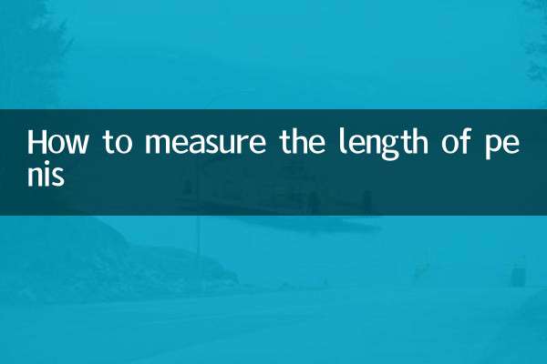 How to measure the length of penis