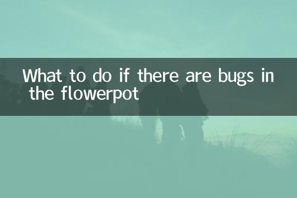 O que fazer se houver insetos no vaso