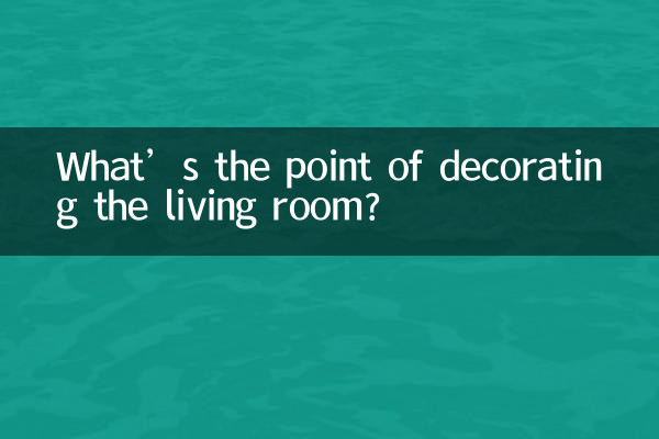 ¿Qué sentido tiene decorar el salón?