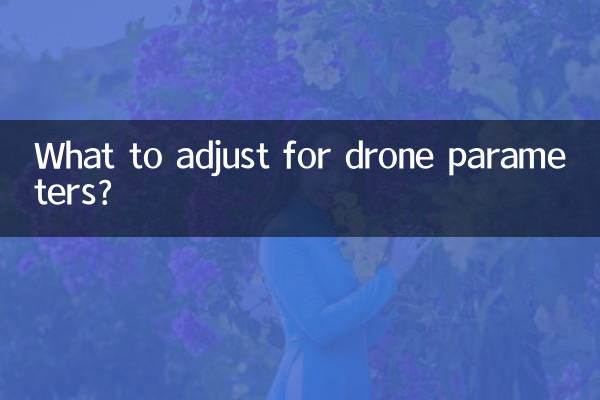 Was muss an den Drohnenparametern angepasst werden?