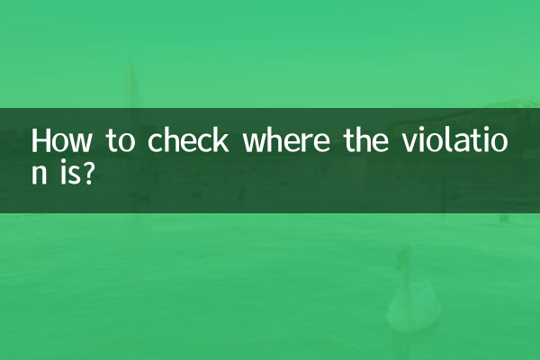 Come verificare dov'è la violazione?