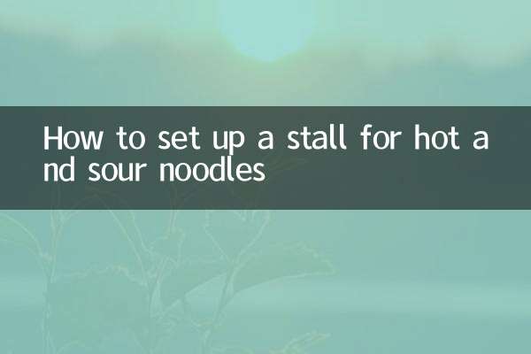 Come allestire un banco per i noodles in agrodolce