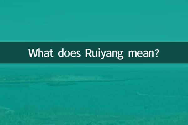 O que Ruiyang significa?