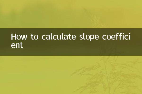 So berechnen Sie den Steigungskoeffizienten