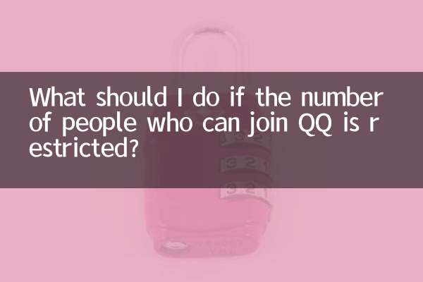 ¿Qué debo hacer si el número de personas que pueden unirse a QQ está restringido?