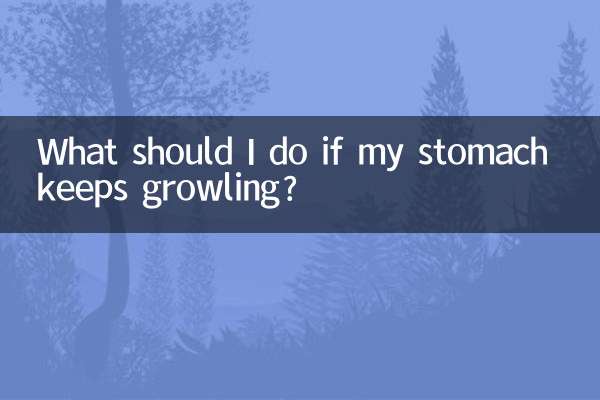 ¿Qué debo hacer si mi estómago sigue gruñendo?