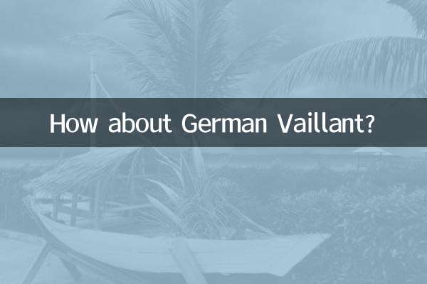 E o Vaillant alemão?