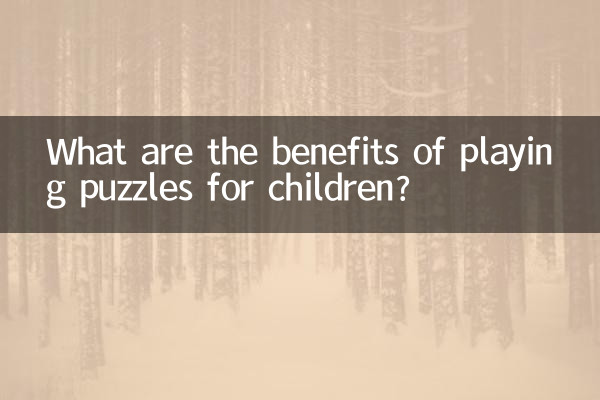 Quels sont les avantages de jouer à des puzzles pour les enfants ?