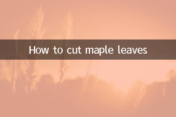 Como cortar folhas de bordo