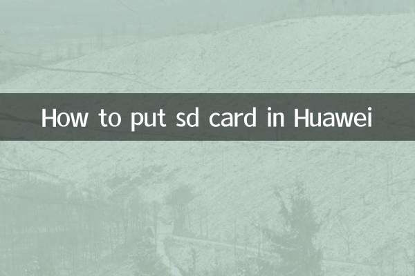 How to put sd card in Huawei