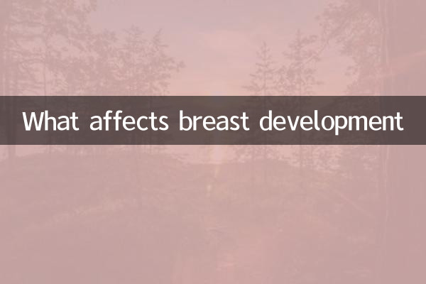 유방 발달에 영향을 미치는 것