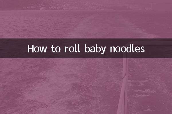 How to roll baby noodles