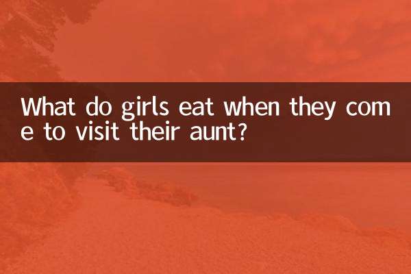 What do girls eat when they come to visit their aunt?