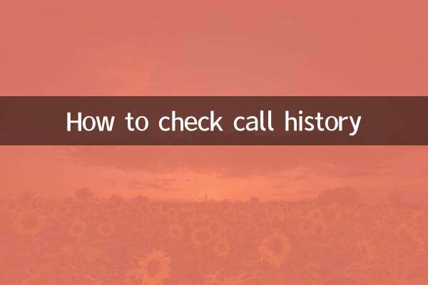 How to check call history