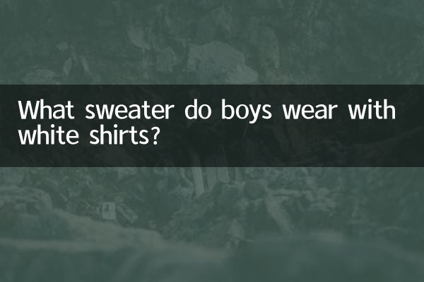 Welchen Pullover tragen Jungs mit weißen Hemden?