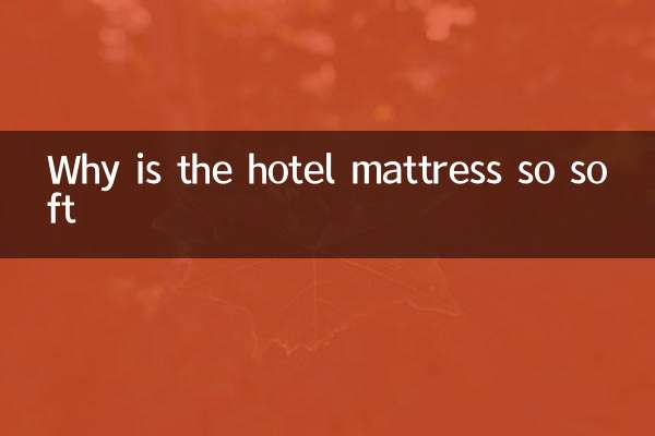 ¿Por qué el colchón del hotel es tan suave?