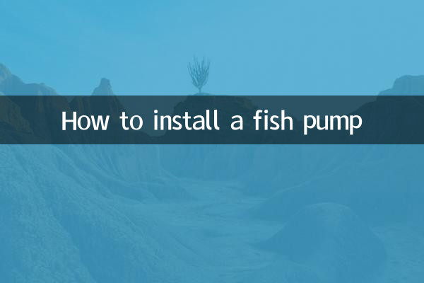 Come installare una pompa per pesci