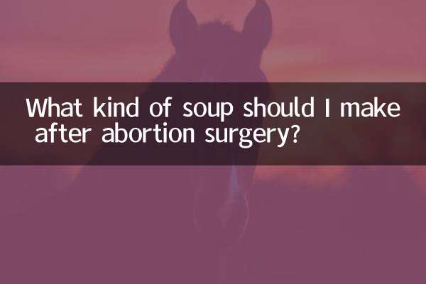 Que tipo de sopa devo fazer após a cirurgia de aborto?