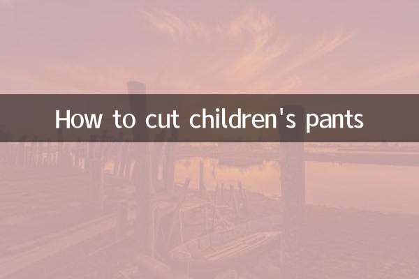 Come tagliare i pantaloni dei bambini