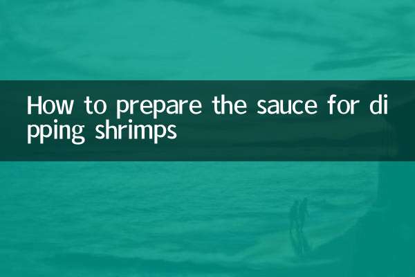 How to prepare the sauce for dipping shrimps