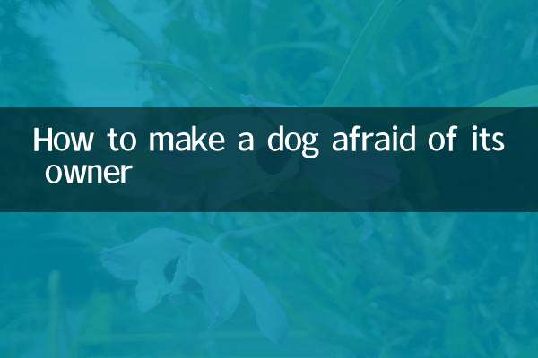 Come far sì che un cane abbia paura del suo proprietario