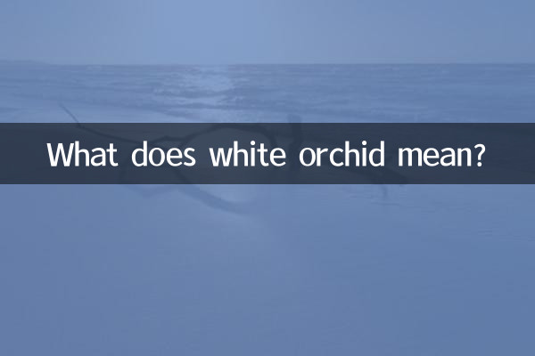 O que significa orquídea branca?