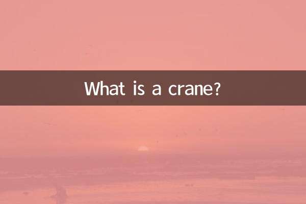 起重机是什么机构