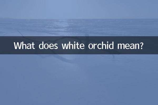 O que significa orquídea branca?