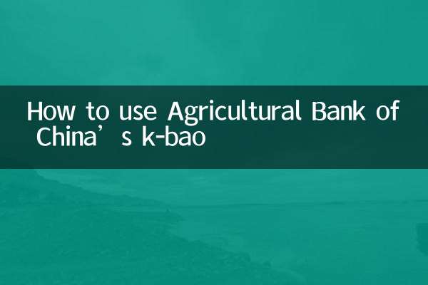 中国農業銀行のk-baoの使い方