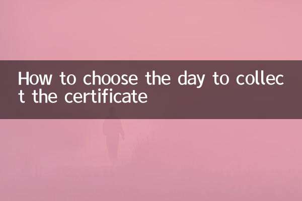 Come scegliere il giorno in cui ritirare il certificato