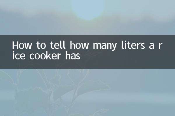 밥솥의 용량이 몇 리터인지 확인하는 방법