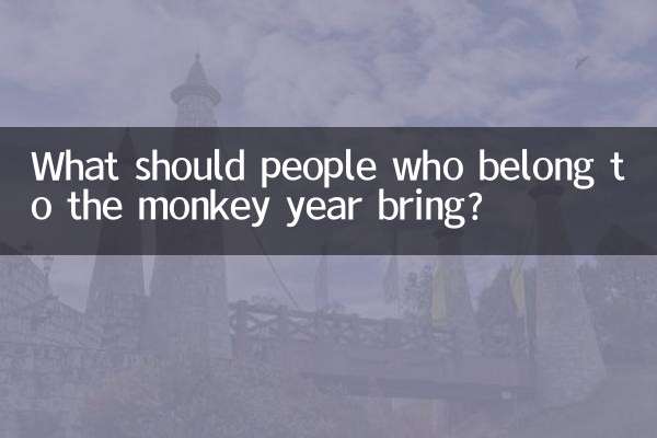 ¿Qué deben traer las personas que pertenecen al año del mono?