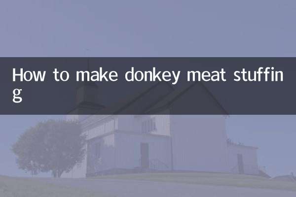 Cómo hacer relleno de carne de burro