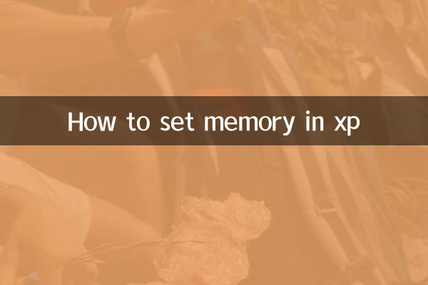 How to set memory in xp