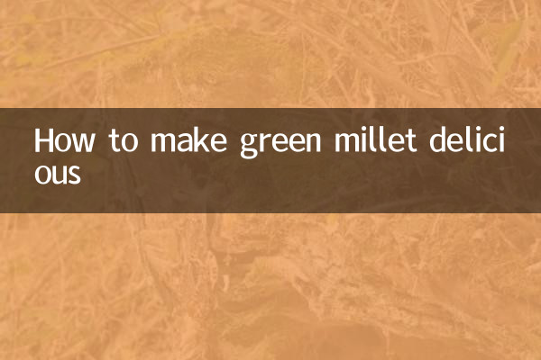 Cómo hacer delicioso el mijo verde