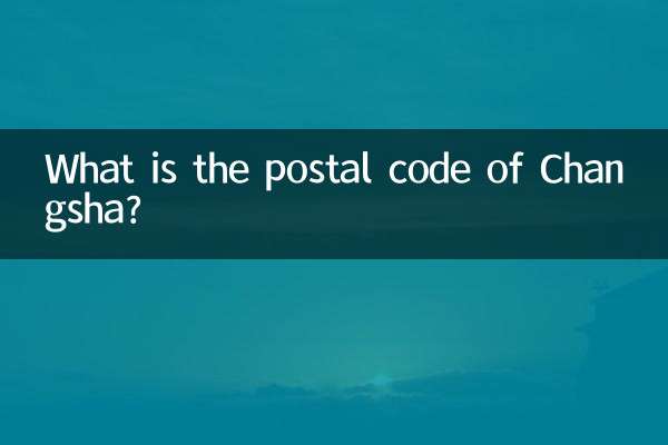 What is the postal code of Changsha?