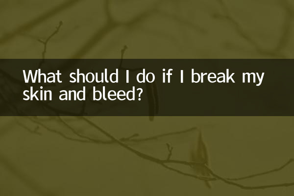 Что делать, если я повредил кожу и пошла кровь?