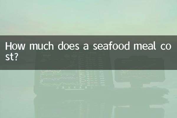 Combien coûte un repas de fruits de mer ?